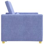 vidaXL Canapé-lit escamotable simple Bleu jean 90 x 165 x 87 cm tissu