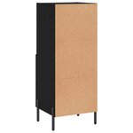 vidaXL Buffet Noir 34 5x34x90 cm Bois d'ingénierie