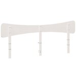 vidaXL Tête de lit blanc 200 cm bois massif de pin