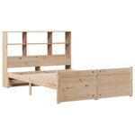 vidaXL Lit bibliothèque sans matelas 160x200 cm bois massif de pin