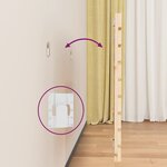 vidaXL Tête de lit murale 206x3x63 cm Bois massif de pin