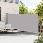 vidaXL Auvent latéral rétractable 160 x 500 cm Gris