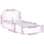 vidaXL Cadre de lit sans matelas Zadar blanc 100x203 cm similicuir