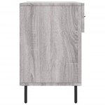 vidaXL Banc à chaussures sonoma gris 102x35x55 cm bois d'ingénierie