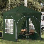 vidaXL Tente de fête pop-up 192 x 192 x 245 cm Vert
