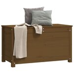 vidaXL Boîte de rangement Marron miel 80x40x45 5 cm Bois massif de pin