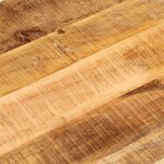 vidaXL Dessus de table 120x50x2 5cm ovale bois massif de manguier brut