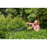Taille-haies 36 V lames 60 cm  écartement 26 mm  fonction scie - batterie lithium+ 36V 2 0 Ah