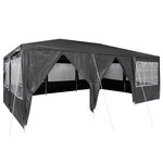 vidaXL Tente de fête 600 x 400 x 266 cm Anthracite Polyéthylène