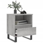 vidaXL Tables de chevet 2 Pièces sonoma gris 40x35x50 cm bois ingénierie