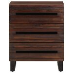 vidaXL Table de chevet marron 50x34x62 cm bois manguier solide
