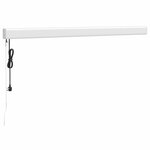 vidaXL Auvent rétractable jaune et blanc 3x2 5 m tissu et aluminium