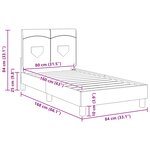 vidaXL Cadre de lit pour enfants avec tête de lit Rose 80 x 160 cm