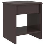 vidaXL Table de chevet Marron foncé 35x30x40 cm Bois de pin massif