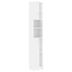 vidaXL Armoire de salle de bain Blanc brillant Bois d'ingénierie