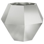 vidaXL Jardinière 2 Pièces Argent 75 x 75 x 60 cm Acier galvanisé