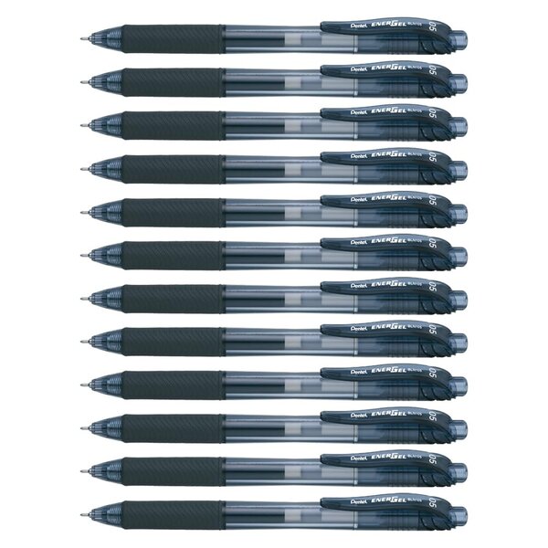 Liquid stylo roller à encre gel EnerGel-X BLN105  0 25 mm  noir x 12 PENTEL