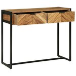 vidaXL Table Console 90x35x75 cm Bois Massif Acacia