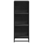vidaXL Bibliothèque noir 40x35x107 5 cm bois d'ingénierie