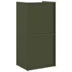 vidaXL Portant de bois chauffage vert olive 40x30x80 cm