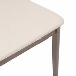 vidaXL Chaises à manger coussins 2 Pièces marron bois massif caoutchouc