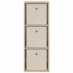 vidaXL Buffet avec tiroir Chêne Sonoma 30 5 x 27 x 84 5 cm