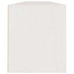 vidaXL Armoires murales 2 Pièces Blanc 100x30x35 cm Bois de pin massif