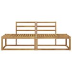 vidaXL Canapé d'extérieur en bout 2 Pièce Blanc 182 5 x 63 x 73 cm