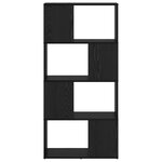 vidaXL Étagère Chêne noir Bois d'ingénierie 60 x 24 x 124 cm