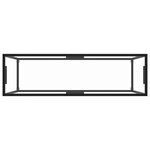 vidaXL Table console Transparent 120x35x75 cm Verre trempé