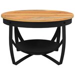 vidaXL Table basse Ø68x43 cm Bois d'acacia solide