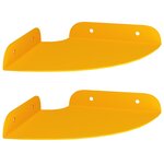 vidaXL Étagère flottante 2 Pièces Jaune moutarde 15 x 15 x 2 cm