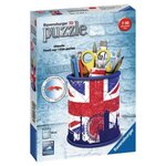 Puzzle 3D Pot a crayons - Union Jack - Ravensburger - Puzzle 3D enfant - sans colle - Pot a crayons 54 pieces - Des 6 ans