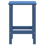 vidaXL Table de jardin Adirondack Bleu marine 38x38x46 cm PEHD