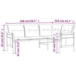 vidaXL Ensemble de salle à manger de jardin 2 Pièces anthracite acier