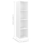 Vidaxl ensemble de meuble tv 3 pièces blanc brillant aggloméré
