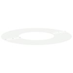vidaXL Pot en plastique Blanc Plastique Grand Pot moderne Rond