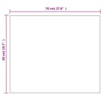 vidaXL Miroir mural sans cadre avec lampes LED Rectangulaire Verre