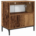 vidaXL Meuble de Lavabo de Salle de Bain avec stockage Bois ancien