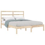 vidaXL Cadre de lit sans matelas 120x200 cm bois de pin massif