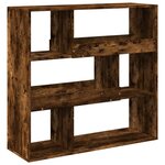 vidaXL Bibliothèque/Séparateur de pièce chêne fumé 100x33x94 5 cm