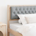 vidaXL Tête de lit Marron et gris clair 100 cm Bois massif en pin