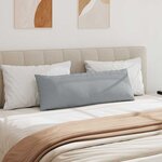 vidaXL Coussins de canapé 2 Pièces Gris clair 120 x 40 cm tissu