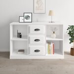 vidaXL Buffet blanc 104 5x35 5x67 5 cm bois d'ingénierie