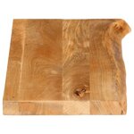 vidaXL Dessus de table à bord vivant 70x20x3 8 cm bois massif manguier
