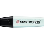 Surligneur BOSS ORIGINAL Pastel Pointe Biseautée 2 - 5 mm Turquoise Pastel x 10 STABILO
