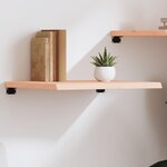 vidaXL Étagère murale 60x50x(2-4) cm bois de chêne massif non traité