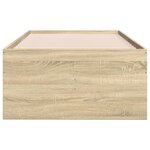 vidaXL Lit de jour et tiroirs chêne sonoma 75x190cm bois d'ingénierie