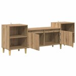 vidaXL Meuble TV Chêne artisanal 160 x 35 x 55 cm Bois d'ingénierie