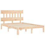 vidaXL Cadre de lit sans matelas 140x200 cm bois massif de pin